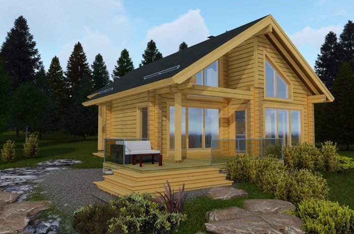 casa madera foresthouse Päivänsäde 1